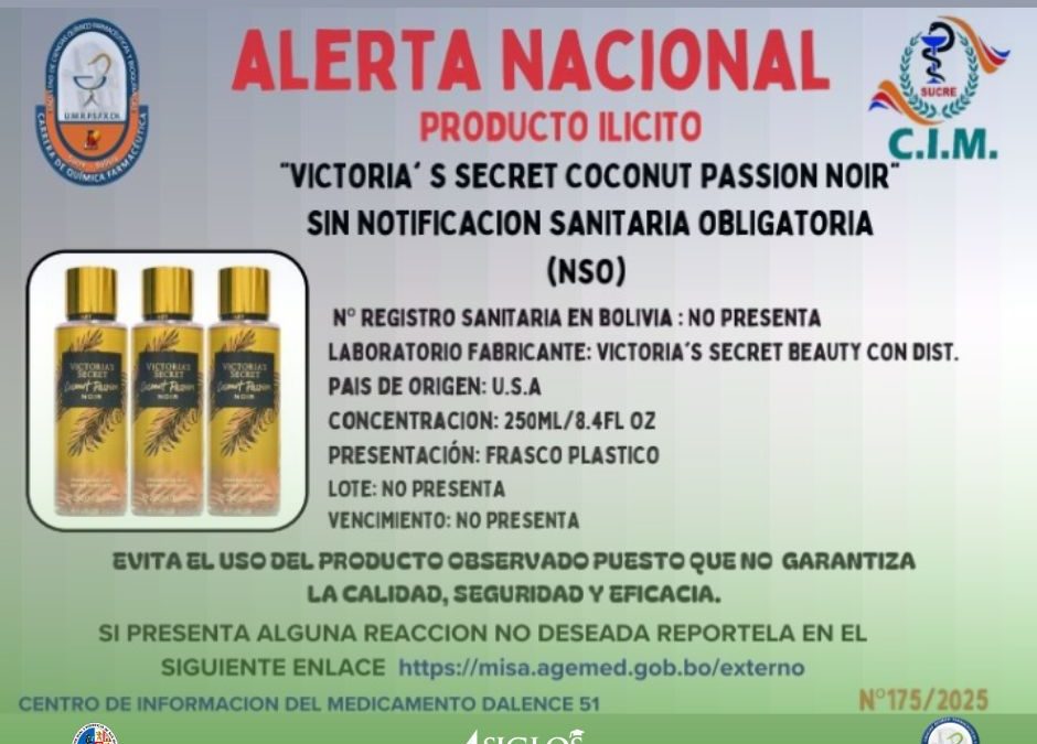 Alerta Nacional de Medicamentos y Productos Ilícitos – 06 de octubre del 2025