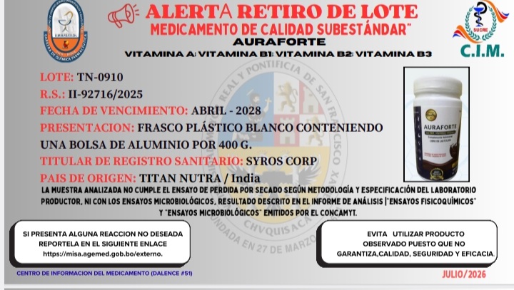 AURAFORTE 22/07/2026
