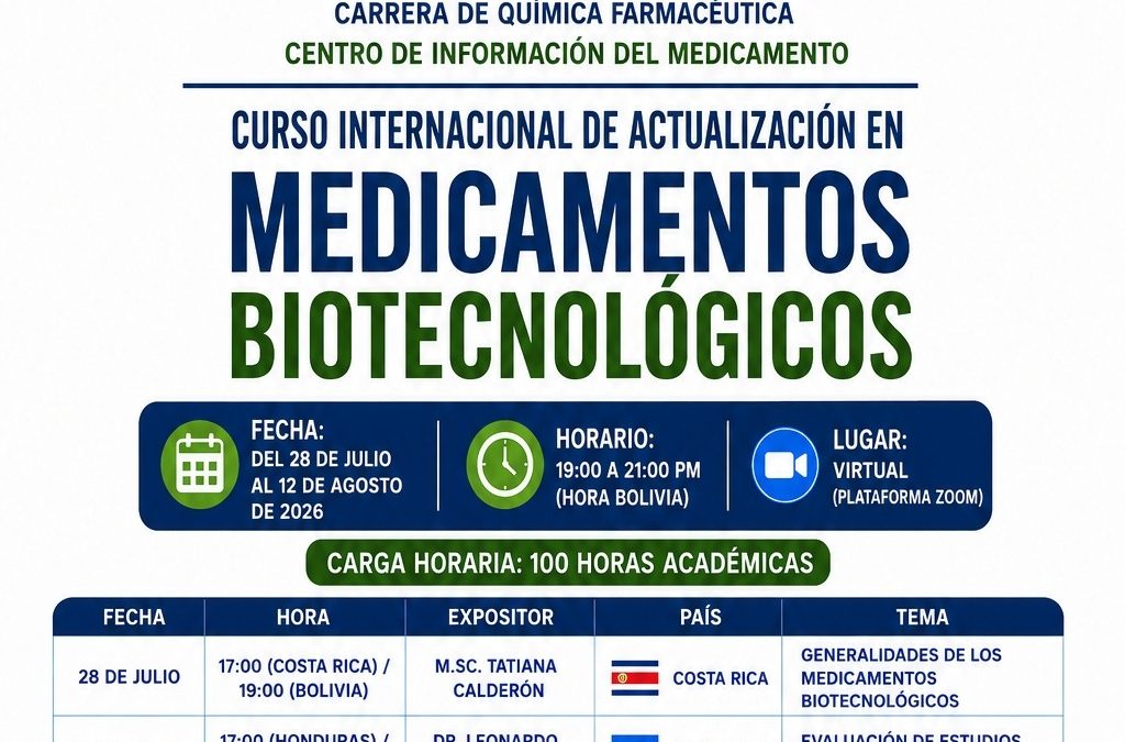 Medicamentos Biotecnológicos 27/07/2026
